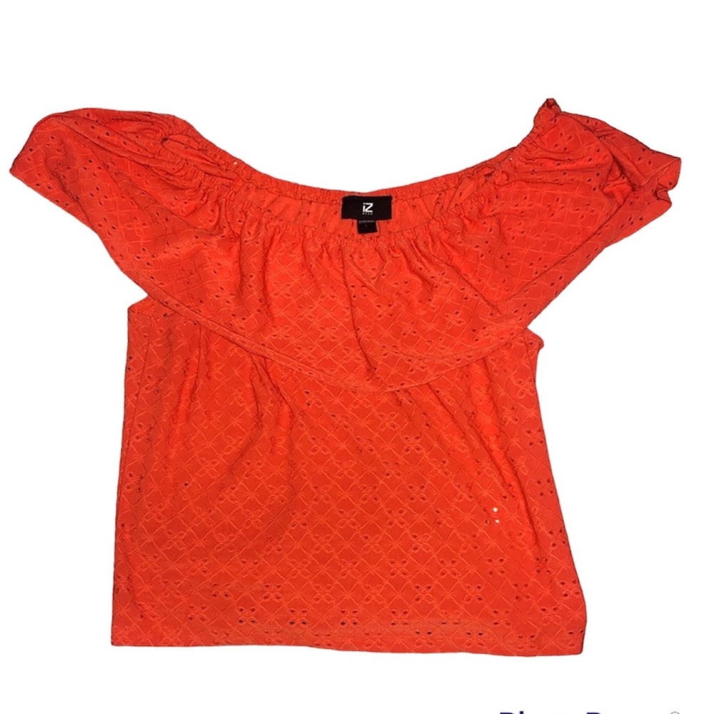 IZ Orange Off The Shoulder Top - Large